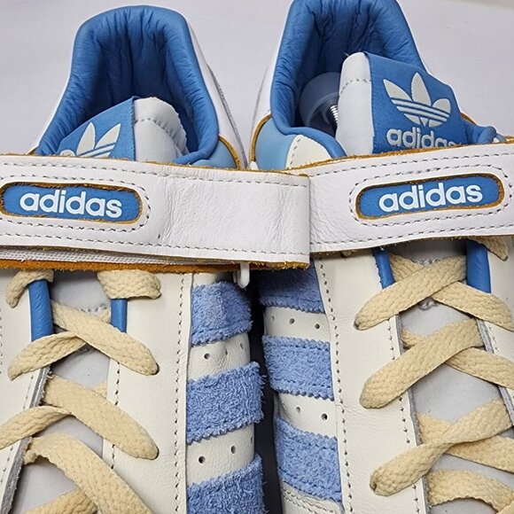 Adidas Forum 84 Low Retro Sneakers White & Blue Leather Men's 17 - Picture 7 of 11